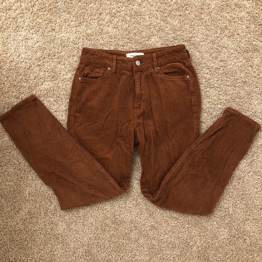 Brown Corduroy Mom Jeans